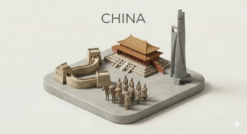 极简地标微景模型 效果预览