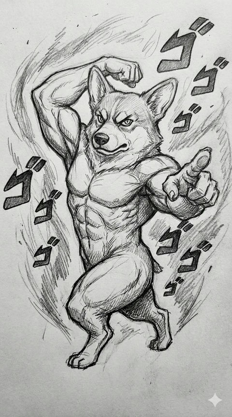 JOJO风铅笔扭曲立绘 效果预览