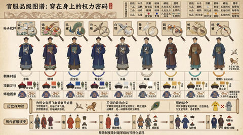 中国古代官服品级图谱 效果预览