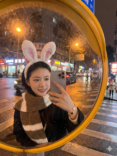 路口转角反光镜 效果预览