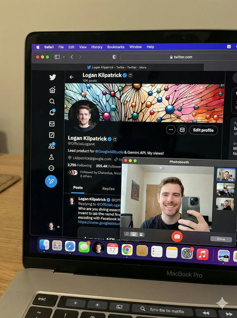 MacBook Pro打开了X应用的照片 效果预览