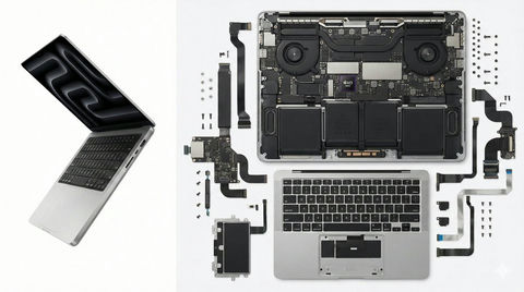 MacBook Pro 笔记本电脑拆解 效果预览