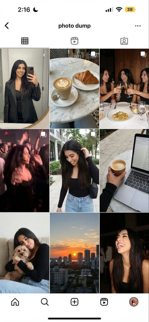 一个全新的Instagram账号 效果预览