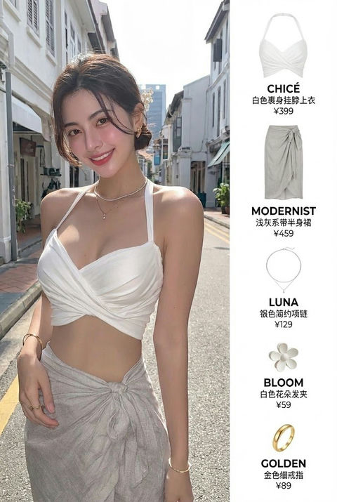 一键OOTD 效果预览