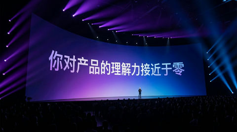 根据文字生成发布会现场图片 效果预览