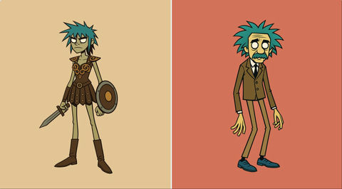 Gorillaz风格角色 效果预览