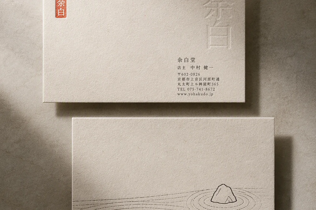 日式极简名片设计 效果预览