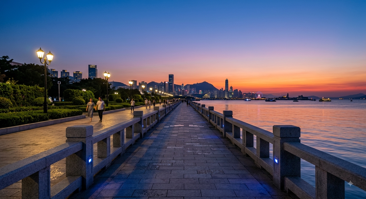 右边是平静的海面 效果预览