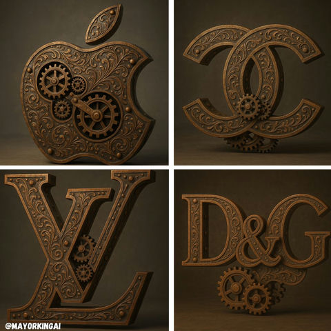 3D蒸汽朋克Logo 效果预览