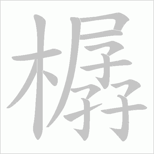 樼的笔顺动画演示