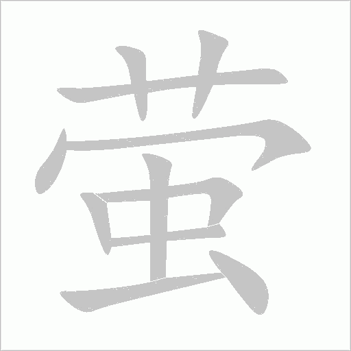 萤的笔顺动画演示