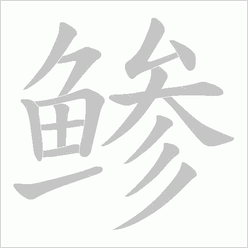 鲹的笔顺动画演示